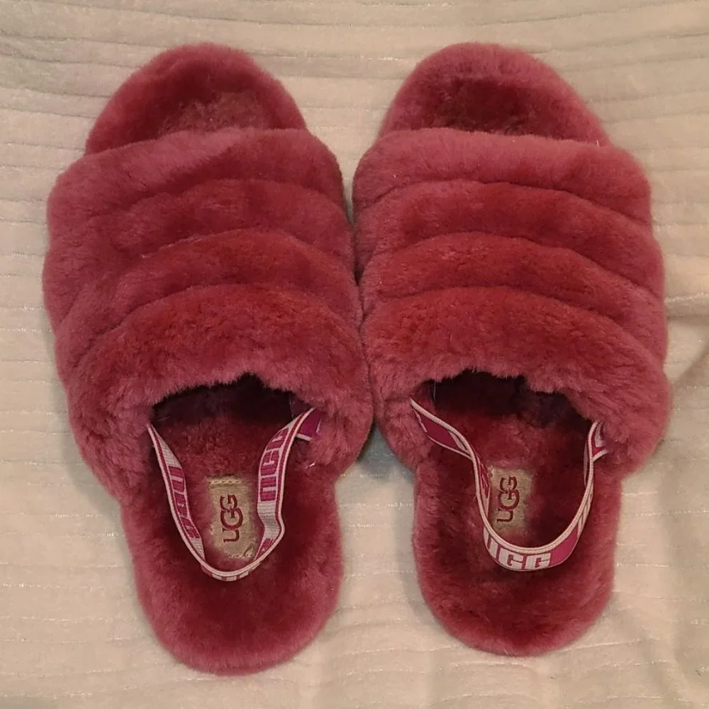Ugg Pink Fluff Yeah Slippers